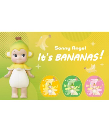Figurine Banana Monkey pink